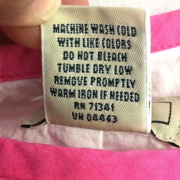 L.L. Bean Women's Pink Floral Lightweight Above the Knee Cotton A-line Skirt 12 - Picture 8 of 11